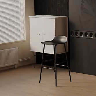 Modern Bar Chair 3d model