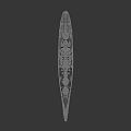 Vintage Rusted Battleship Hull Design With Main Turrets And Weathered Deck