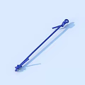 Durable Blue Braided Nylon Rope for Securing and Bundling Daily Items