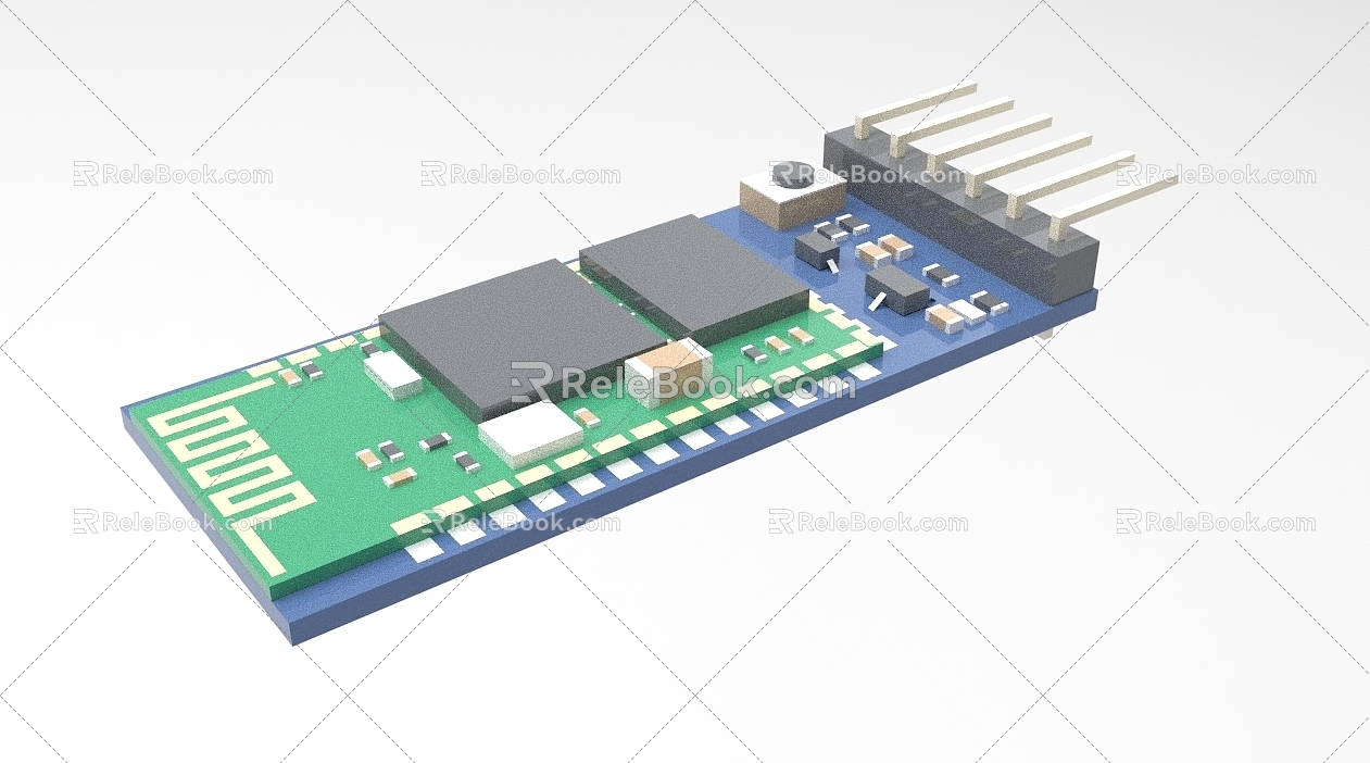 Industrial Control Circuit Board PCB 1114 3d model