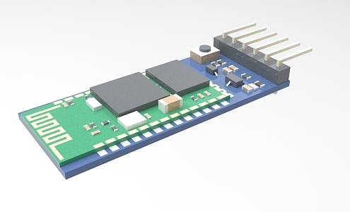 Industrial Control Circuit Board PCB 1114 3d model