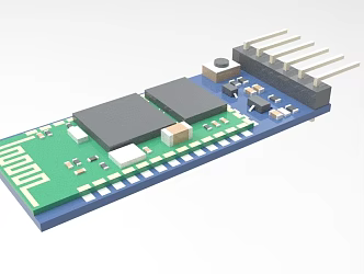 Industrial Control Circuit Board PCB 1114 3d model