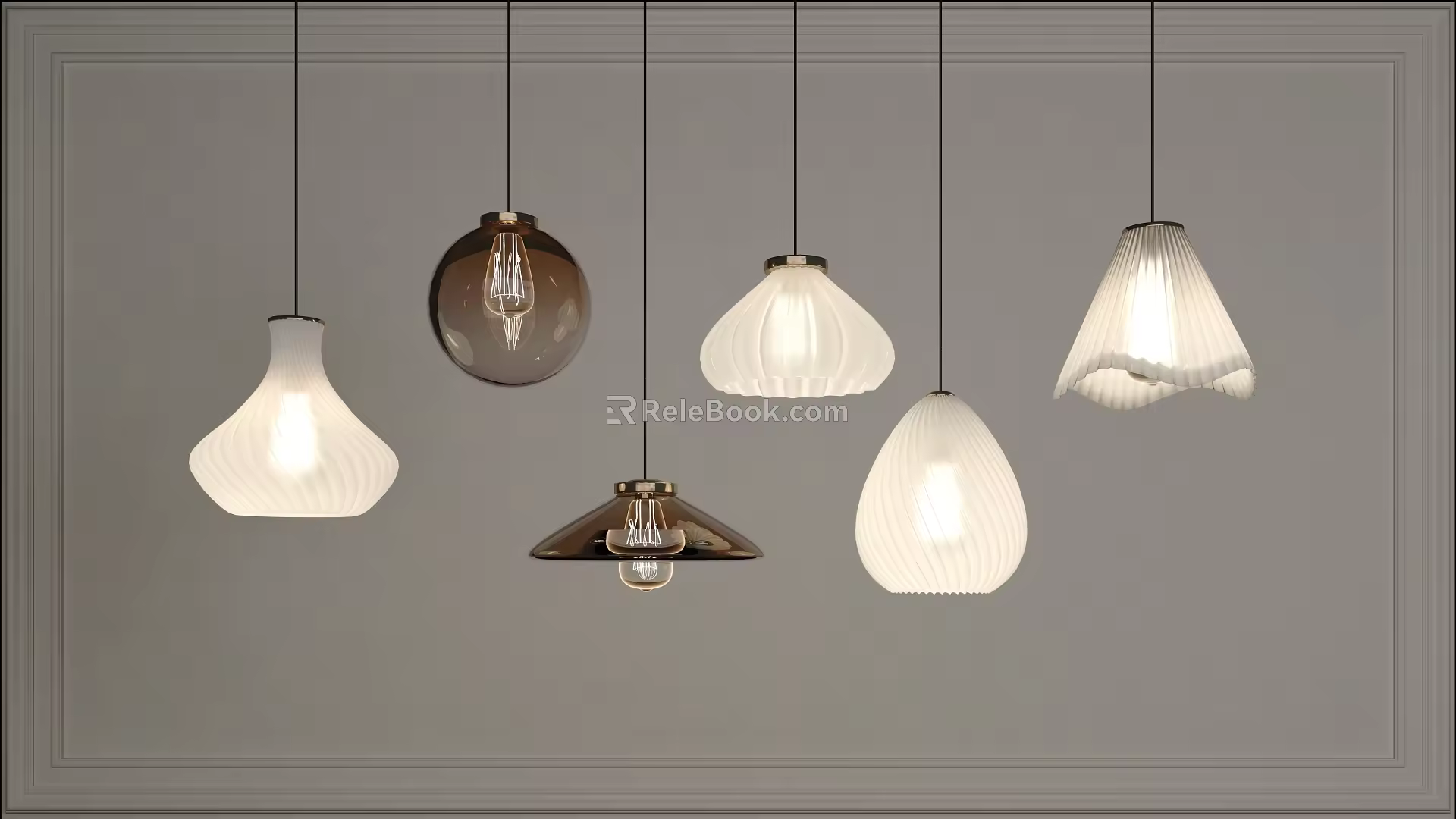 Simple Chandelier 3D Model 01 3d model