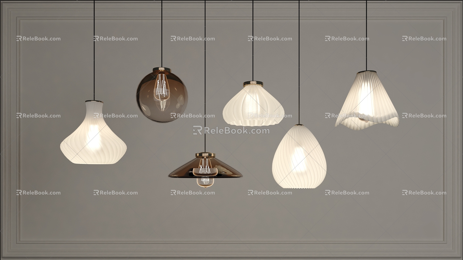 Simple Chandelier 3D Model 01 3d model