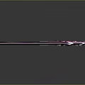 Futuristic Purple Blade Weapon With Shiny Metallic Finish Unique Handle And Sleek Design