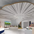 Elegant Modern Liquor Store Interior With Shelves Display Cabinets And Lighting Design