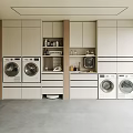 Washing Machine Cabinet Washing Machine Dryer Wash Desk Wall-mounted Washing Machine Balcony Washing Machine Cabinet Balcony Basin Sweeping Robot 3d model