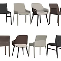 Modern Dining Chairs With Sleek Design And Multiple Color Options For Home Use 3d model