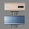 Philips And Souniq Water Heaters With Digital Temperature Display And Modern Design