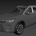 Modern Black SUV Featuring Sleek Body Design Alloy Wheels And LED Headlights 3d model