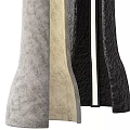 Modern Floor Lamps With Leather Texture In Black Beige And Gray Colors