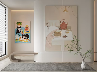 Quiet decorative painting 3d model