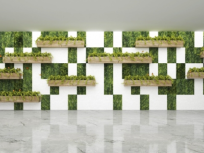 modern plant wall green plant wall model