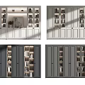 Modern Bookcase Designs in White and Dark Colors With Storage Shelves and Doors