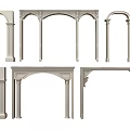 Various Classical Door Arches With Decorative Columns And Architectural Details