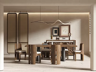 Quiet Restaurant 3d model