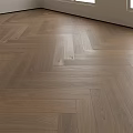 Brown Wooden Flooring with Herringbone and Straight Lay Patterns in Modern Interior Design
