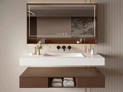 Modern Bathroom Cabinet Bathroom Basin Bathroom Ornaments 3d model