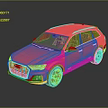 Pink SUV Car With Modern Design And Stylish Grille And Alloy Wheels