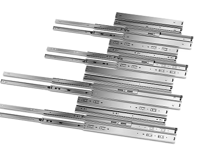 Heavy Duty Metal Drawer Slides With Ball Bearing For Furniture Hardware 3d model