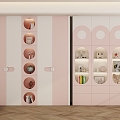 Modern Children's Room Wardrobe Decorative Cabinet 3d model