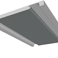 Ceiling Design With Integrated Lighting And Textured Panel