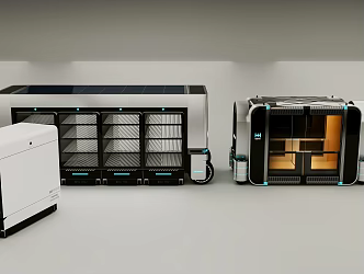 Unloading Smart Electric Vehicle CITY POD 3d model