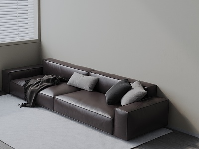 Modern three-seat sofa model