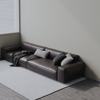 Three-seat sofa 3d model