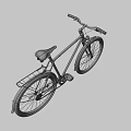 Classic Green Bicycle With Brown Seat Rear Rack And Black Handlebars