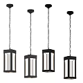 Nordic Simple Chandelier Simple Chandelier 3d model