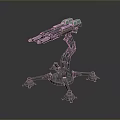 laser tower turret turntable sci-fi tower defense game tower defense sci-fi turret game turret game turret 3d model