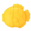 Cute Yellow Fish Shaped Silicone Mold For Making Fun Food Treats And Desserts