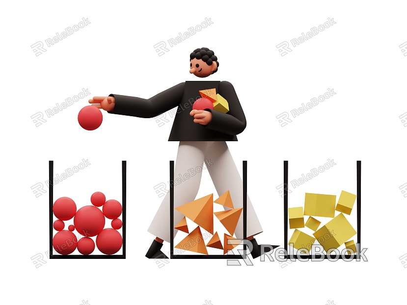 European Cartoon Man Cartoon Woman Cartoon Scene Cartoon Scene model