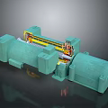 Heavy Duty Industrial Equipment Featuring Steel Rollers and Robust Metal Frame for Manufacturing Processes