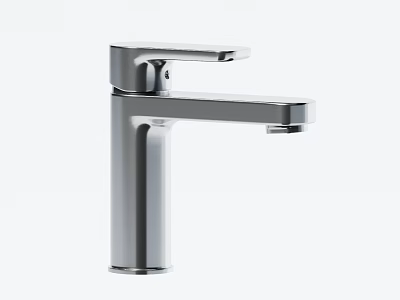 Modern Chrome Kitchen Faucet With Sleek Design Single Handle And Smooth Finish 3d model