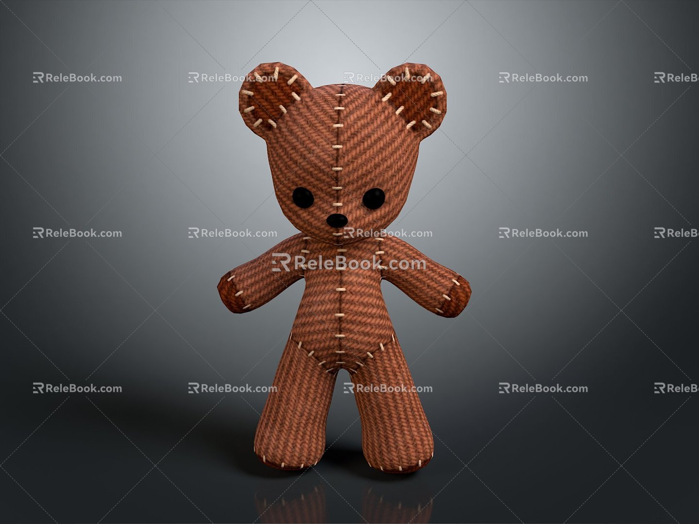 Muppet Bear Teddy Bear Toy Bear Muppet Toy Muppet Doll Doll Children's Toy 3d model