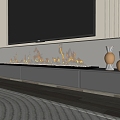 Modern Fireplace Fireplace Electronic Fireplace Stove 3d model