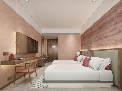 Guest Room Hotel Standard Room Accommodation Standard Room Hotel Double Room Express Hotel Standard Room 3d model