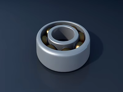 Industrial Bearing With Steel Balls For Heavy Duty Machinery Equipment Parts 3d model