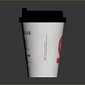 ESPRESSLAB Paper Coffee Cup With Cake Text And Black Lid Design