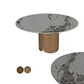 Table Dining Table Marble Dining Table 3d model