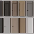 Various Styles Hinged Doors With Wooden Textures Different Colors And Modern Designs