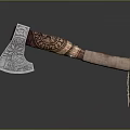 Tomahawk Axe Wooden Axe Handle Axe Mountain Axe Chopping Wood Axe Chopping Wood Axe Magic Axe 3d model