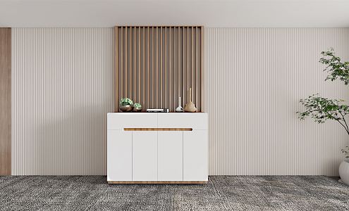 Modern side cabinet partition screen 3d model