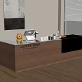 Modern Cashier 3d model