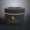 Elegant SAYAR KHO Moisturizing Cream In Black Jar With Gold Decoration