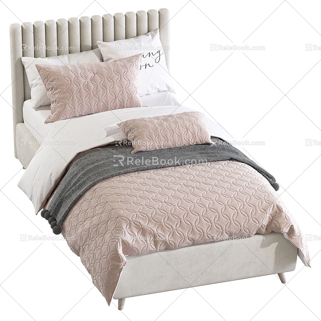 Single Bed 3d model