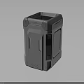 Gray Square Industrial Equipment With Robust Enclosure Ventilation Holes And Durable Design