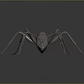 Metallic Ant With Detailed Legs And Body Structure On Dark Background
